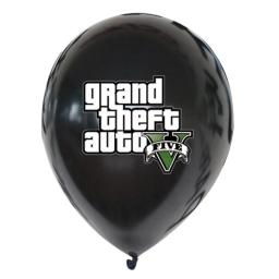 GTA5 Decoração de festa Grand Theft Auto Game Tema Balão Bandeira Banner Cake Topper Presente para crianças Suprimentos de aniversário - Image 1