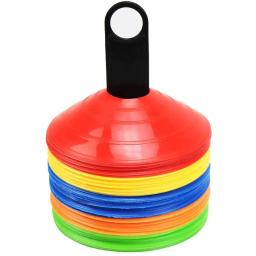 Pro Agility Disc Dish Cones Set, Treinamento De Futebol, Cones Espaciais, Equipamento De Treinamento De Futebol, Jogo De Bola, 10 Pcs, 50Pcs - Image 1