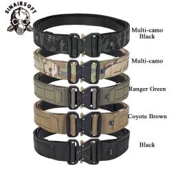 Sinairsoft-cinto tático para homens, liberação rápida, fivela de metal, molle laser, acessórios de vestuário de caça, 2 polegadas - Image 6
