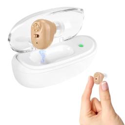 Aparelho auditivo recarregável para idosos, redução de ruído, bateria de longa duração, aparelho auditivo com base portátil - Image 1