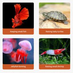 LED Light Box para Mini Aquário, Cilindro de Aquário, Réptil e Pet, Paisagem Empilhável, Algas Marinhas para Decoração de Casa e Escritório - Image 4