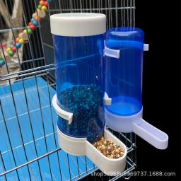 Bebedor automático para pássaros de estimação, alimentador azul para pássaros, gaiola para pássaros, ferramenta de alimentação automática, tigelas e bebedores, 1 peça - Image 3