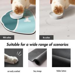 Tapete absorvente para animais de estimação, tapete de gato, tigela de comida e água, sem manchas, Quickdry Placemat, Puppy Supplies, Dog Accessories - Image 6