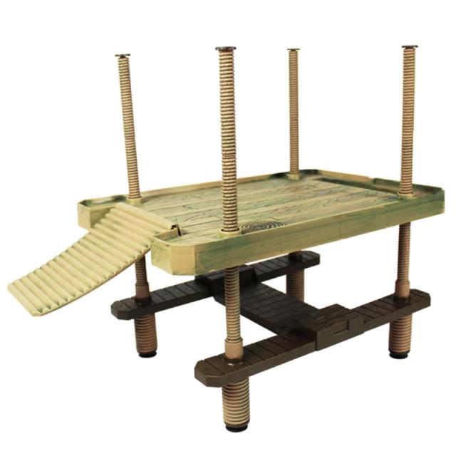 Suporte para Ilha Tartaruga com Escalada e Enfeites para Aquário e Tanque de Tartarugas