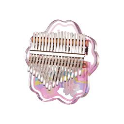 Mini Polegar Piano com Caixa de Música, 17Teclas, Portátil, Instrumento Musical, Desenhos Animados, Bonito, Kalimba, Presente - Image 1