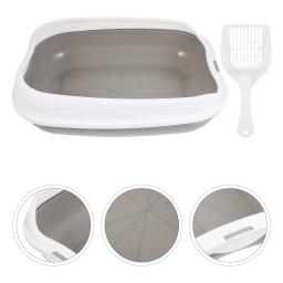 Caixa De Lixo De Gato Semi Fechada, Bedpan Pet, Caixas De Plástico De Gatos Anti-respingo, Potty De Treinamento, Caixas Inclosed Toilet - Image 1