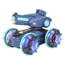 Infantil elétrico duplo controle remoto anfíbio canhão de água, habilidade especial, impermeável escalada RC veículo, mais novo, 2024 - Image 1
