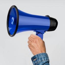 Handheld Bullhorn Megafone Speaker, leve alarme por voz para o futebol, microfone ao ar livre alto-falante, ajustável - Image 6