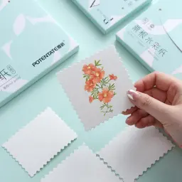 POTENTADO-Papel de Pintura Aquarela, Linhas Finas, Bilhete, Stub, Portátil, Aquarela, Suprimentos de Arte, 100% Algodão, 300g - Image 1