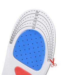 Esporte de silicone palmilhas orthotic arco apoio esporte sapato almofada corrida gel palmilhas das mulheres dos homens ortopético respirável correndo almofada - Image 4