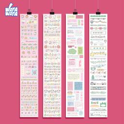 Wakawaka fita adesiva tudo bonito scrapbooking fita adesiva diário planejador adesivos para artes diy artesanato álbum - Image 2