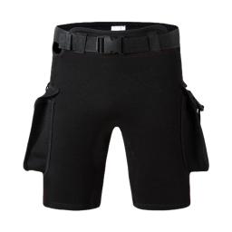 Shorts de mergulho unissex de neoprene de 2,5 mm com bolso e cinto ajustável, calor, para homens e mulheres, calças de equipamento de mergulho. - Image 1
