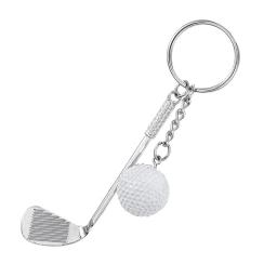 1 peça presente do golfista chaveiro bola de golfe jóias amantes do golfe presente da equipe de golfe presente treinador de golfe jogadores presente - Image 1