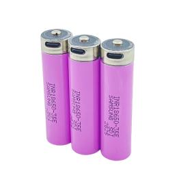 3.7v INR18650-35E 3500mah bateria recarregável li-ion usb TYPE-C porta de carregamento suporta reverso para brinquedos elétricos navalhas - Image 3