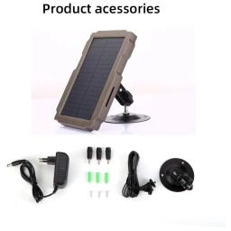 Carregador solar recarregável para câmera de caça, Trail Game Panel Kit, 3000mAh, 6V-12V - Image 4