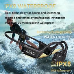 Xiaomi esporte condução óssea fone de ouvido ipx8 à prova dwaterproof água para natação bluetooth 5.4 sem fio mp3 32g alta fidelidade estéreo - Image 4