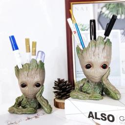 Figuras de Ação Anime para Decoração de Casa, Plantas Multifuncionais Vaso de Flores, Porta Caneta, Organizador De Armazenamento Criativo, Plantas Vasos, Personagem Groot - Image 3