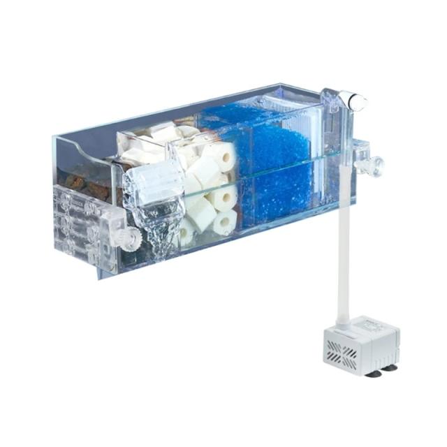 Sistema Externo de Purificação de Água para Aquários - Filtro de Cachoeira de Parede 090C