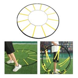 Escada de velocidade de agilidade circular redonda portátil para futebol ao ar livre indoor basquete badminton passo treinamento esportes dobrável - Image 1