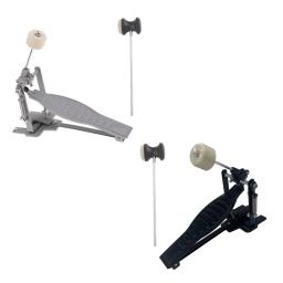 Pedal de pontapé de corrente única, peças de reposição de liga de alumínio, pedal de bombardeiro de mola única para kit de tambor de jazz, kit de tambor acústico - Image 3