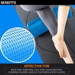 Rolo de espuma para ioga, 18 polegadas/45cm, alta densidade, coluna muscular de eva, ferramenta de auto massagem para pilates, yoga, fitness, equipamentos de ginástica - Image 4