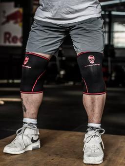 Joelheiras para Fitness Squatting, Elasticidade Protetora Esportiva, Puxando Duro, Treinamento Powerlifting, Protetor de Joelho Musculação, 7mm - Image 3