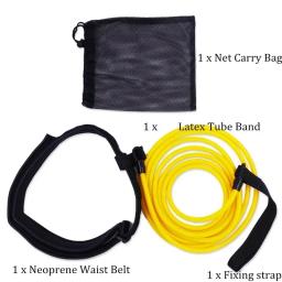 Conjunto de cinto de borracha elástica para treinamento de natação, 4m, 1 conjunto, corda elástica, faixa de resistência para adultos e crianças, acessórios piscina - Image 4