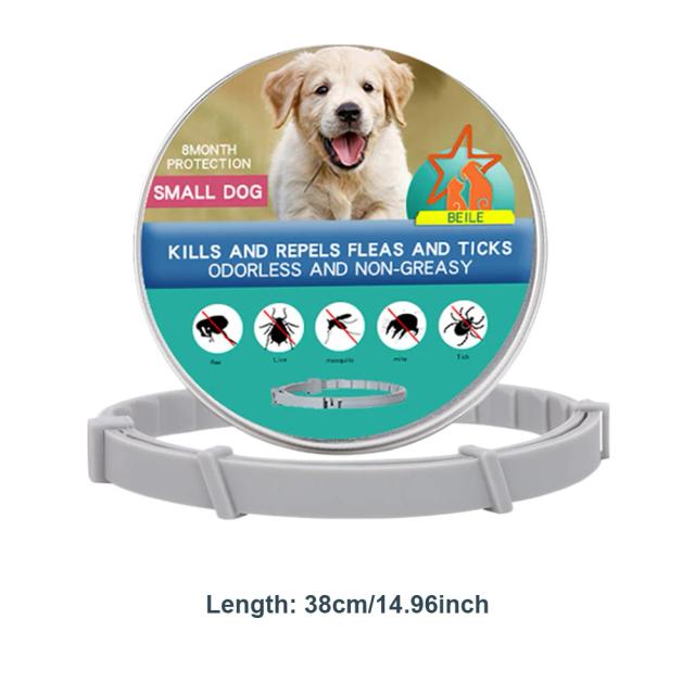 Coleira Ajustável Antipulgas e Anticarrapatos para Cães e Gatos - Proteção Eficaz com Até 5 Peças