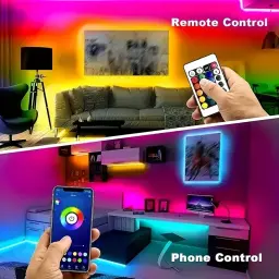 Fita LED com sincronização de música para festa em casa, RGB, SMD, 5050, mudança de cor, fita, Bluetooth, USB ,5V,1m-20m - Image 5