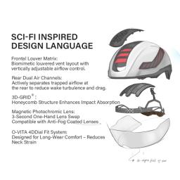 Sunrimoon TT-31 Starship Breaking Wind Capacete Triathlon TT Capacete de segurança de julgamento de tempo de estrada Capacete de ciclismo - Image 4