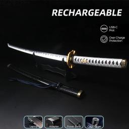 Light Up Character Toy Sword, coleção decorativa com cinto e porta-espada, Yamato 5, Virgil Nelo, Dark Slayer, Katana - Image 3