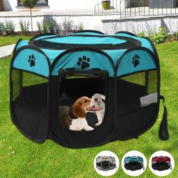 Dobrável Octogonal Pet Tent, Dog House, Camping Acessórios, Cerca ao ar livre, Cães Grandes, Cat Playpen, Puppy Kennel - Image 2