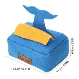 Brinquedos portáteis laváveis para animais de estimação, Esconder e procurar caixa de tecido, Snuffle Dog Toy - Image 6