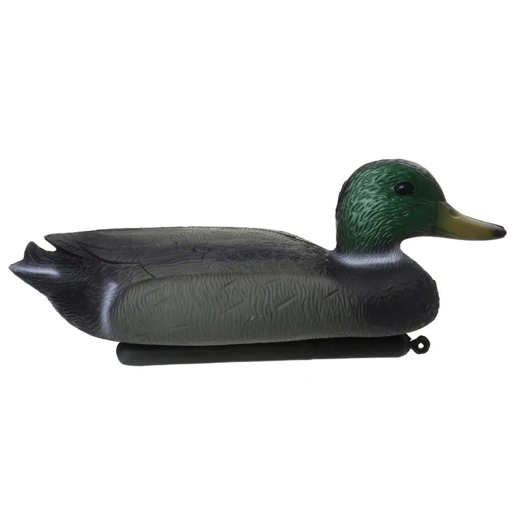 Caça de pato chamariz realista flutuante caça pato chamariz jardim estatueta artificial pato chamariz decoração do jardim - Image 1