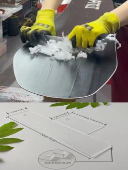 Limpador de manutenção de snowboard, raspador de cera de snowboard, placa dupla, ferramentas de remoção de cera, ferramentas de esqui, raspador de cera de snowboard 2025 - Image 2