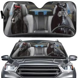 Pára-brisas engraçado para carros, Auto Sun Shade, Presente para ele, Acessórios para cães, Decoração Pug - Image 5