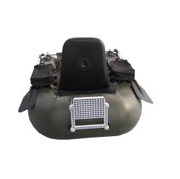 Inflável pesca barco barriga barco com armazenamento bolsos, alças ajustáveis e suporte para Trolling Motor Kayak - Image 3