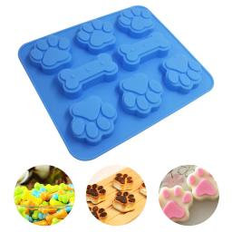 Moldes de silicone para cão e cachorro, bandejas reutilizáveis de doces gelo, biscoitos de chocolate, assadeira, forno, microondas, lava-louças, seguro - Image 1