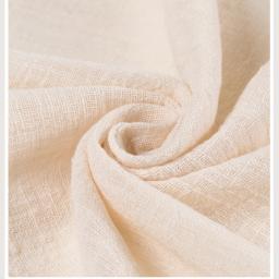 Tecido de algodão macio e fino, Material Orgânico de Cor Sólida, Linho Natural Puro para Roupas de Costura, Tecido Patchwork, 50x135cm, Verão - Image 6