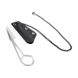 Kansept-Faca de pescoço hexadecimal, multi-ferramenta com bainha Kydex, transportar, camping, caça, sobrevivência, EDC, 1.9 '', 14C28N Blade - Image 5