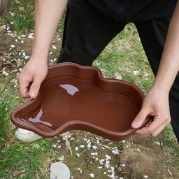 Banheira de tartaruga grande para répteis, piscina, acessórios para anfíbios com rampa, tigela de água para tartaruga, hamster, escorpião - Image 3
