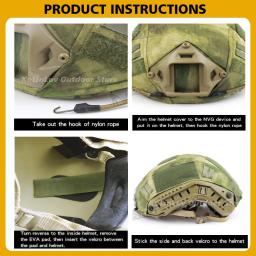 Militar-Fast Capacete Capa para MH PJ, Tático, Airsoft, Paintball, Caça, OPS-Core, Acessórios Capacete - Image 6
