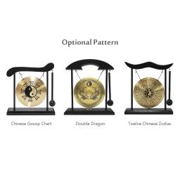Mini Desktop Wind Chime Instrumento de Percussão, Drum Cymbals, Gongos com Mallet, Home Decor, Household Gift, Household - Image 5