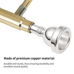 Alto Trombone cobre bocal, bocal peças de reposição, Brass Instrument Acessórios, 61 2AL - Image 4