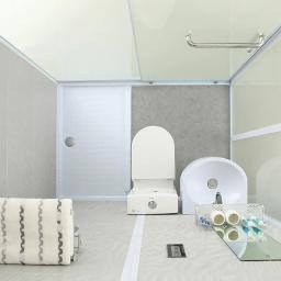 Banheiro pré-fabricado modular e chuveiro, banheiro do hotel de luxo - Image 4