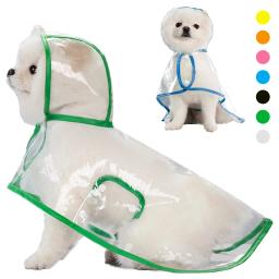 Impermeável para cães pequenos e médios, Roupas impermeáveis para animais de estimação, Casaco de chuva com capuz - Image 1