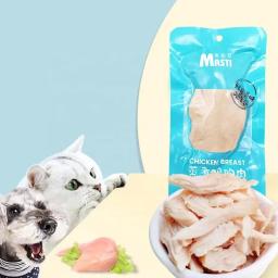 Petiscos naturais frescos nutritivos de alta proteína Pet Training Reward, Peito de frango cozido, cão e gato, novo, 50g - Image 2