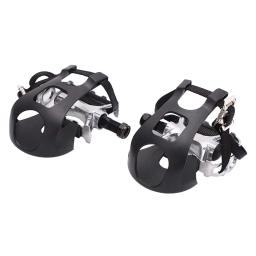 Pedais com clipes e correias, pedais de bicicleta, ciclismo, gaiola - Image 1