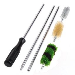 6 pçs haste escova de limpeza kit alumínio para 12 ga calibre caça - Image 1