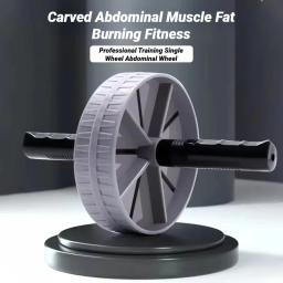 Roda Ab Roller - Alças ergonômicas antiderrapantes para fortalecimento muscular central, equipamento silencioso de exercício de ginástica em casa com tapete de joelheira - Image 4